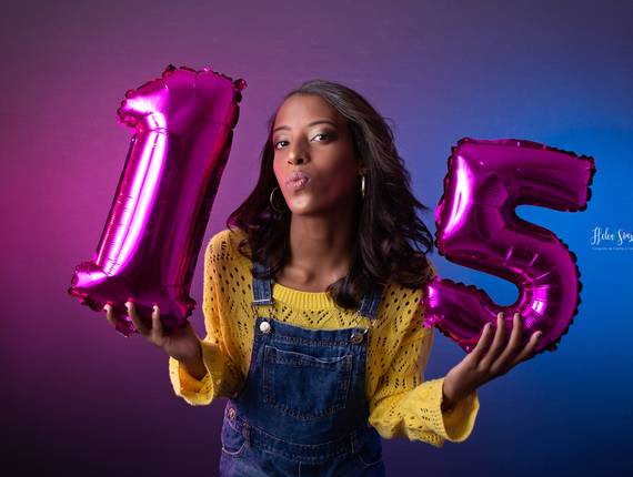 Book estúdio de Isabela XV Anos