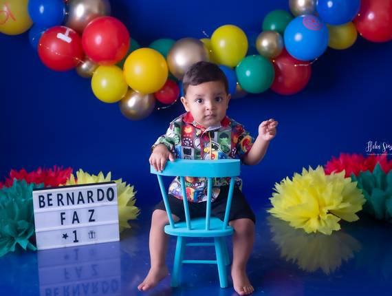 Cake smash de Bernardo faz 1 - Cake smash