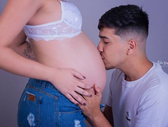 Gestante Estúdio de Carol a doce espera de Lara