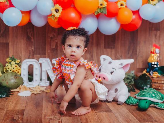 Cake smash de Artemis - 1 aninho