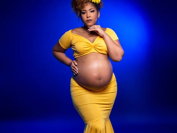 Gestante Estúdio de Naty a doce espera de Vitor Hugo