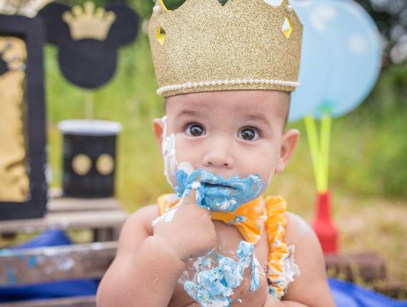 Infantil ♥ de Heitor - Smash Cake - 1 aninho
