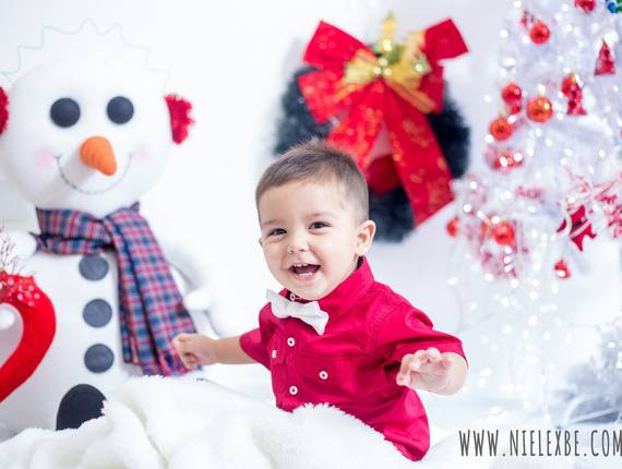 Infantil ♥ de Sessão de Natal - Theo ♥