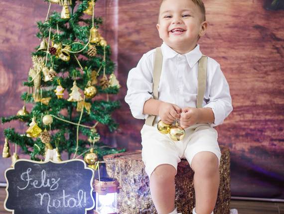 Infantil ♥ de Sessão de Natal - Thor ♥