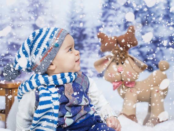 Infantil ♥ de Sessão de Natal -  Cauã ♥