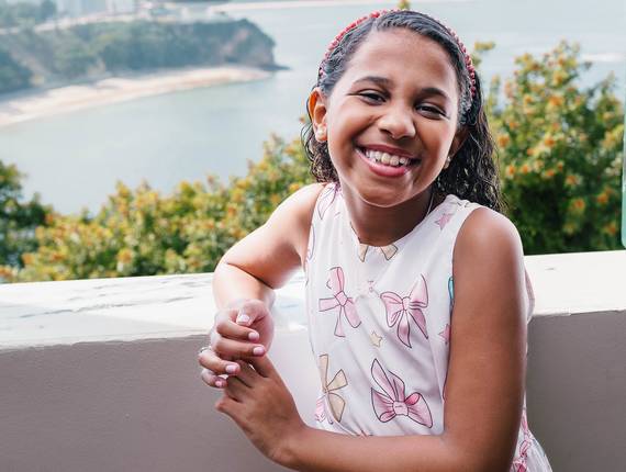 Ensaio infantil de Livia faz 10 anos