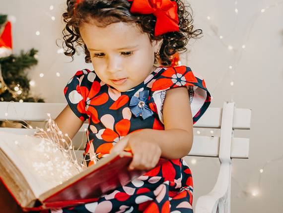 Ensaio infantil de Natal da Alice