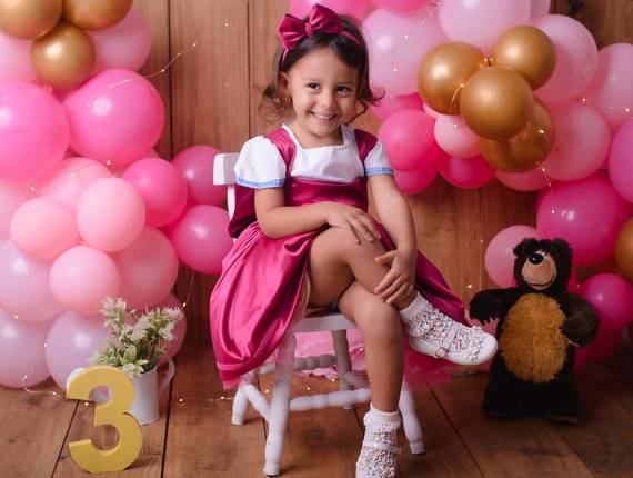 Ensaio Infantil de Mariah - Ensaio Parabêns pra você