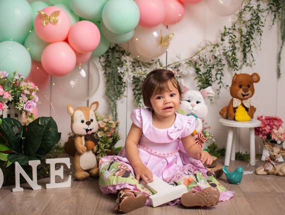 Ensaio Infantil de Catharina smash the cake 1 aninho