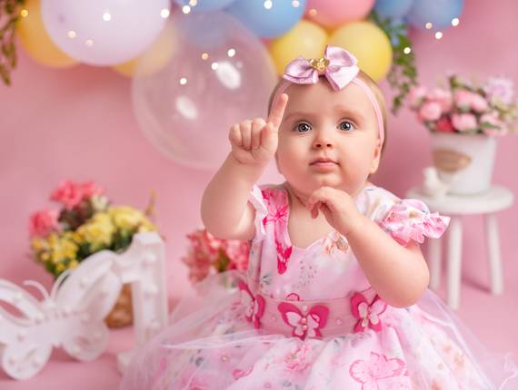 Ensaio Infantil de Eloah- Parabens pra você -1 aninho