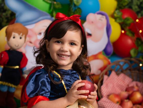 Ensaio Infantil de Fernanda - Parabens pra você - 3 anos