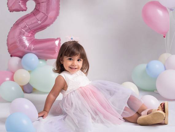 Ensaio Infantil de Giovana - Parabens pra você - 2 anos