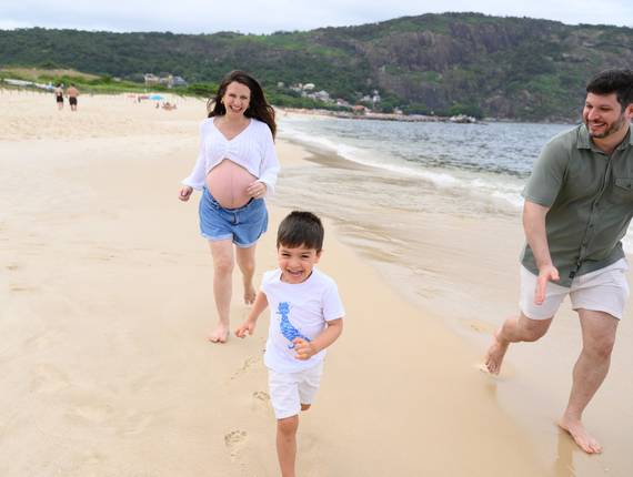 Gestantes de Elisa e Daniel a espera da Carol