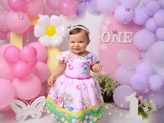 Ensaio Infantil de Gigi  Smash the fruit 1 aninho 