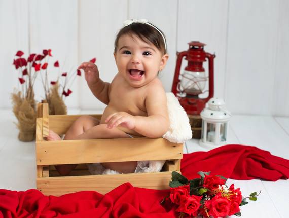 Ensaio Infantil de Giovanna - 6 meses - Acompanhamento