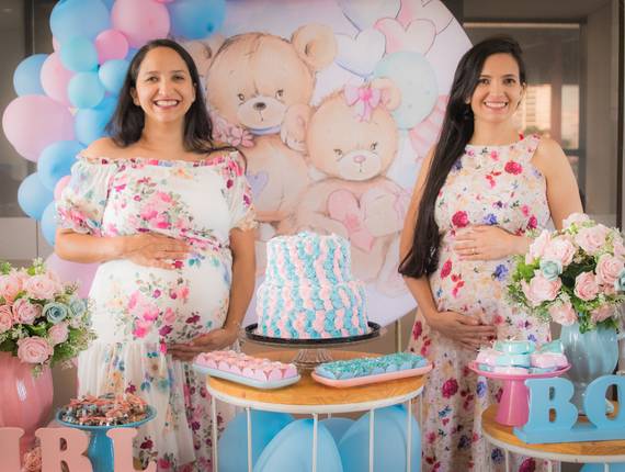 Chá-revelação de Chá Revelação duplo