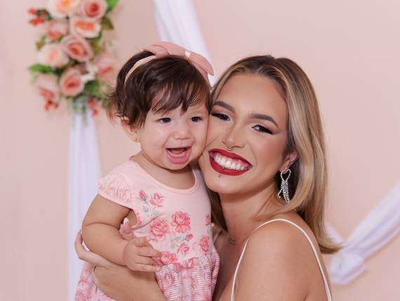 Ensaio mãe e filha de Hérica e Lua