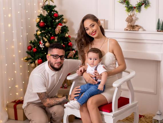 Infantil de Ensaio natalino - Ellen, Gustavo e Bernardo