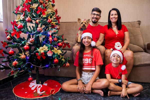 Ensaio Família/Infantil - Natal Maria Eduarda e Gabriel - 2022