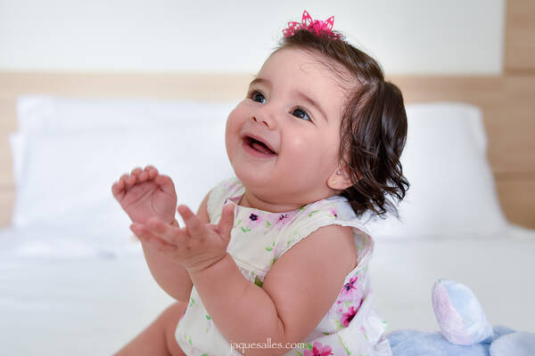Fotografia de Bebês - Acompanhamento Mensal Baby | Alice 7 meses - RJ