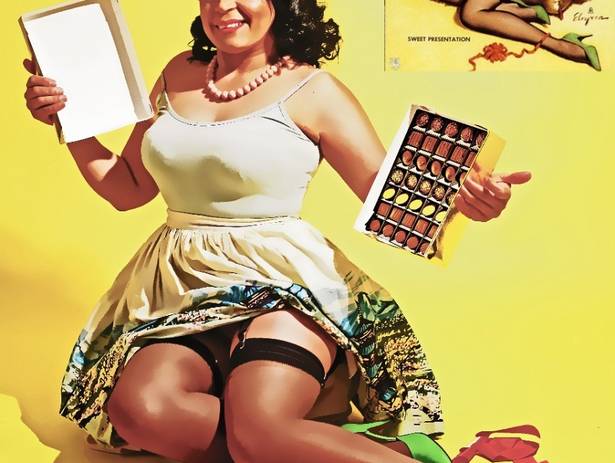 Pin-up de Rita - Reprodução de ilustrações do Gil Elvgreen