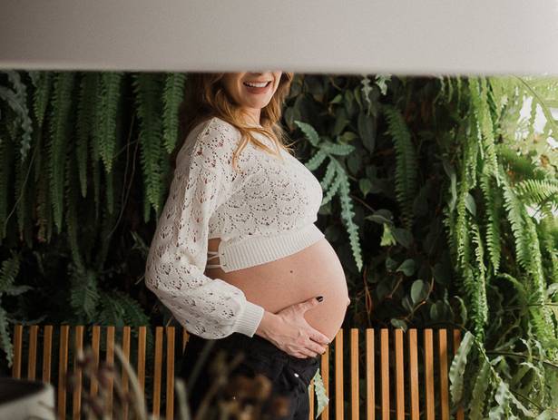 Gestante de Ensaio Gestante Lifestyle - À espera de Cecília