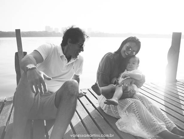 Fotografia de Família de Aline, Alekx e Lekinho