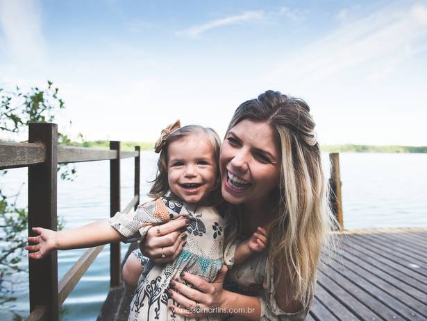 Fotografia de Família de Flávia, Luiz e Maria Antonia