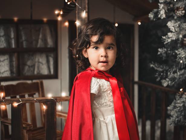 Família de Manhã de Natal