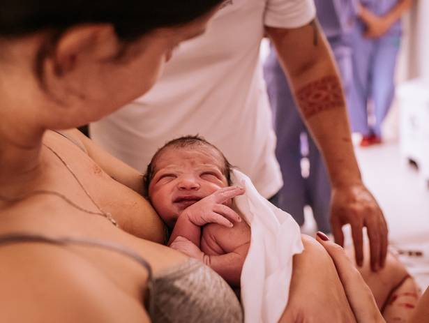 Parto de Fotografia de parto - nascimento Stela