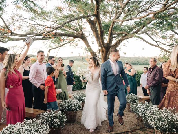 Casamento no Campo de Casamento na Fazenda Paraizo em Itu - SP