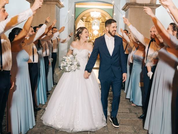 Casamento em Igreja de Casamento na Igreja do Valongo e Festa Golf Clube 