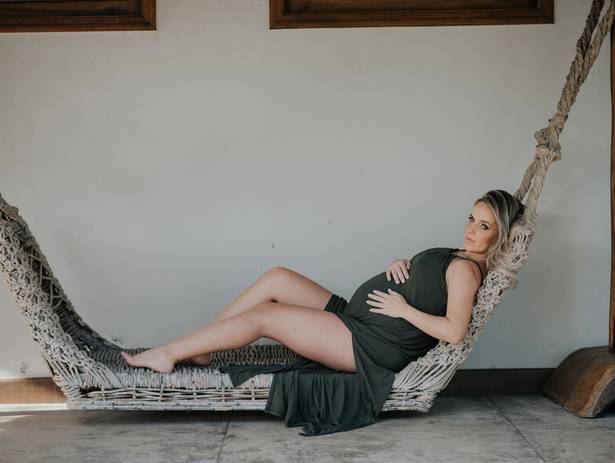 Ensaio Gestante de Ensaio Gestante na Praia