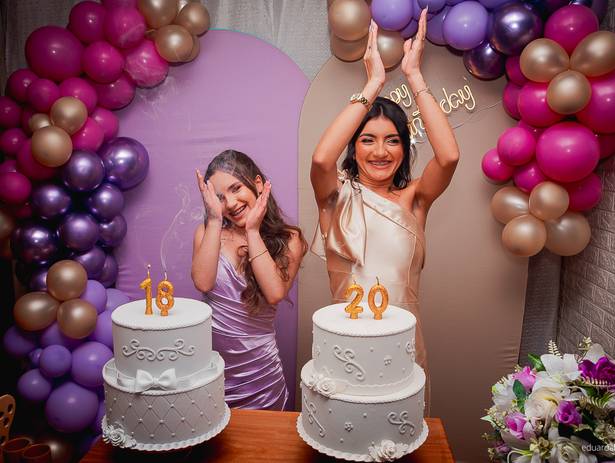 Aniversário de Aniversário Mellany e Hellen