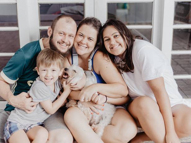 Famílias de Dia de ficar juntinho...