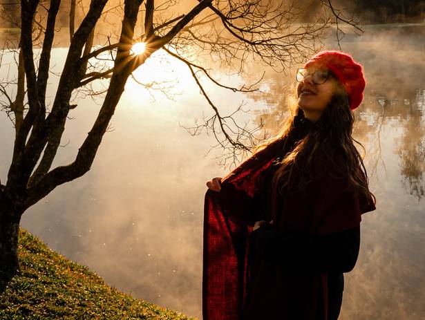 Ensaio Feminino de Brenda e o inverno