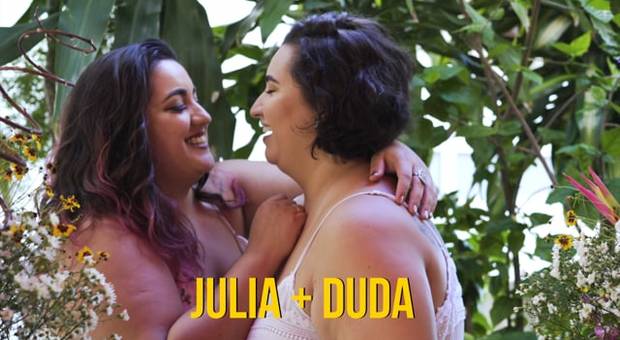 Casamentos de Julia + Duda em 1 minuto 