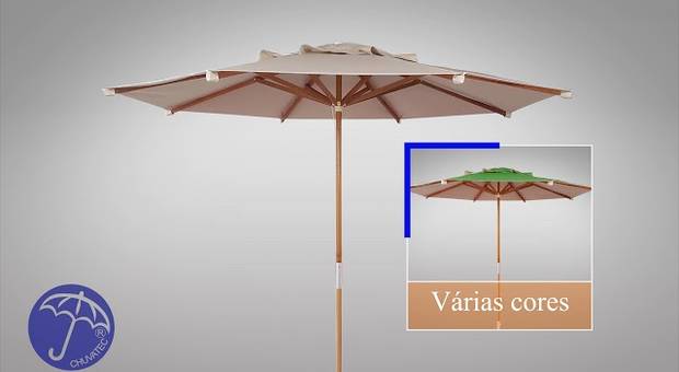 PUBLICIDADE E PROMOCIONAIS de Vídeo de detalhes do ombrelone da chuvatec