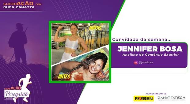 Podcast de ennifer Bosa no podcast SuperAÇÃO com o Peregrino #107