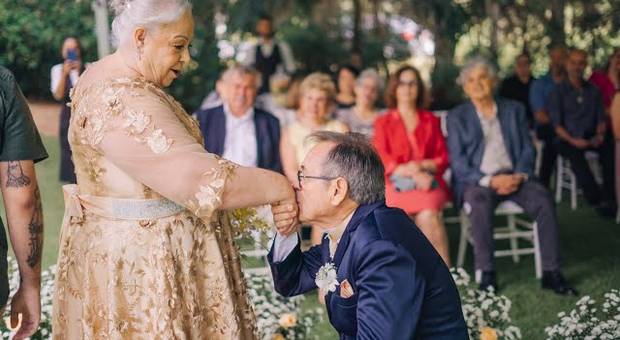 Casamento de Bodas de ouro do casal Maria e Roberto no Quinta do Lago Eventos em Pedreira