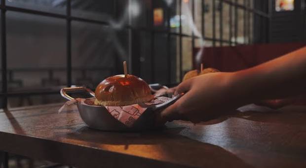 Apresentação de B-Roll Hamburgueria