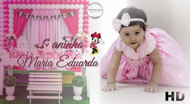 Aniversário-vídeo de 1ª ANINHO DA MARIA EDUARDA