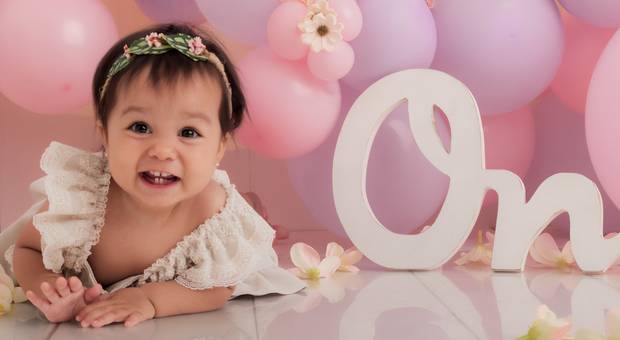 Infantil e Família de Smash Cake Sofia