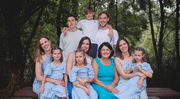 Família e Gestantes de Cristina e Família