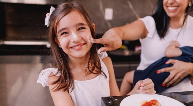 Família de Pizza em família