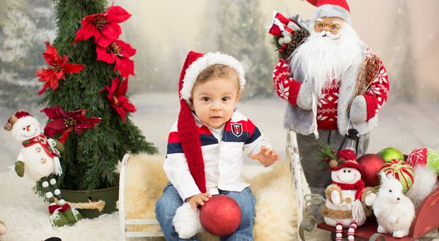 Mini-ensaio de Natal de Mini ensaio de Natal do Benjamin