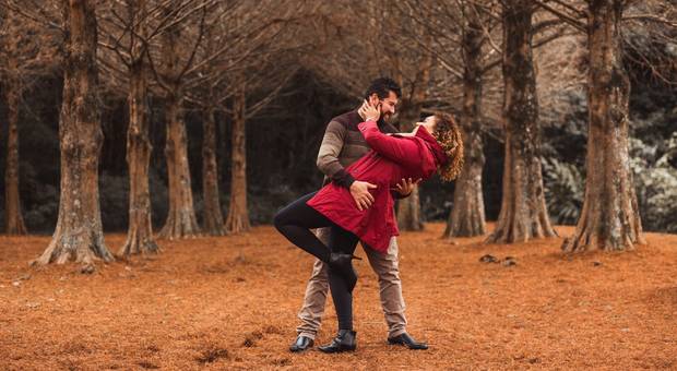 Ensaio de casal de Henara e Marcos