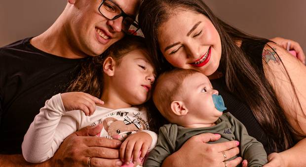 Família de Aylla, Theo, Luana e Anderson 