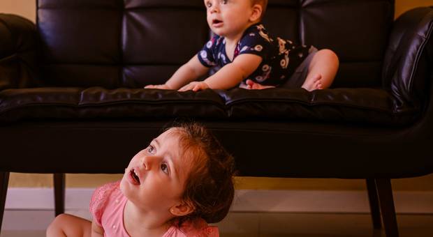 Infantil de Vitor - 6 meses {Ensaio em família}