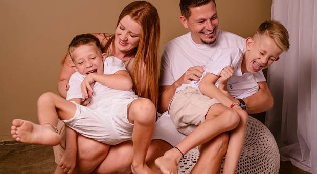 Família de Heitor, Mathias, Luíza e Fabiano